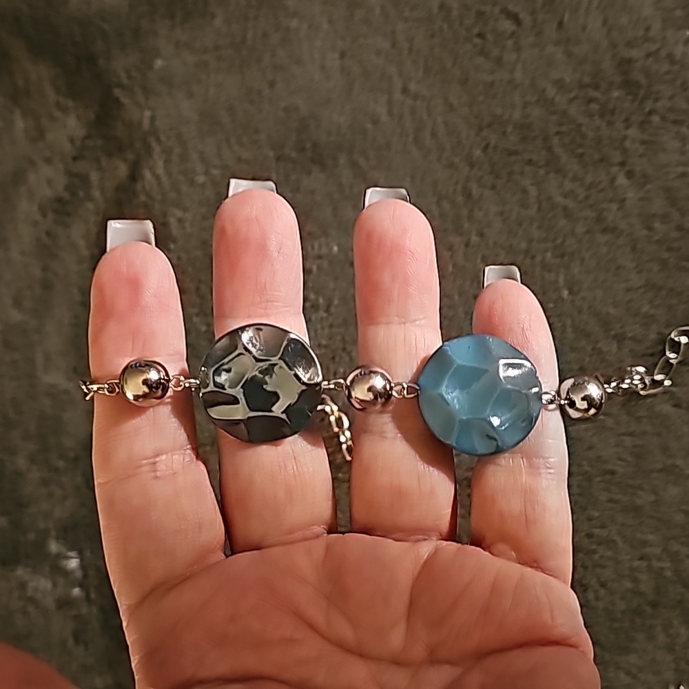 Paparazzi In Anticipation Blue Necklace - Picture 7 of 8